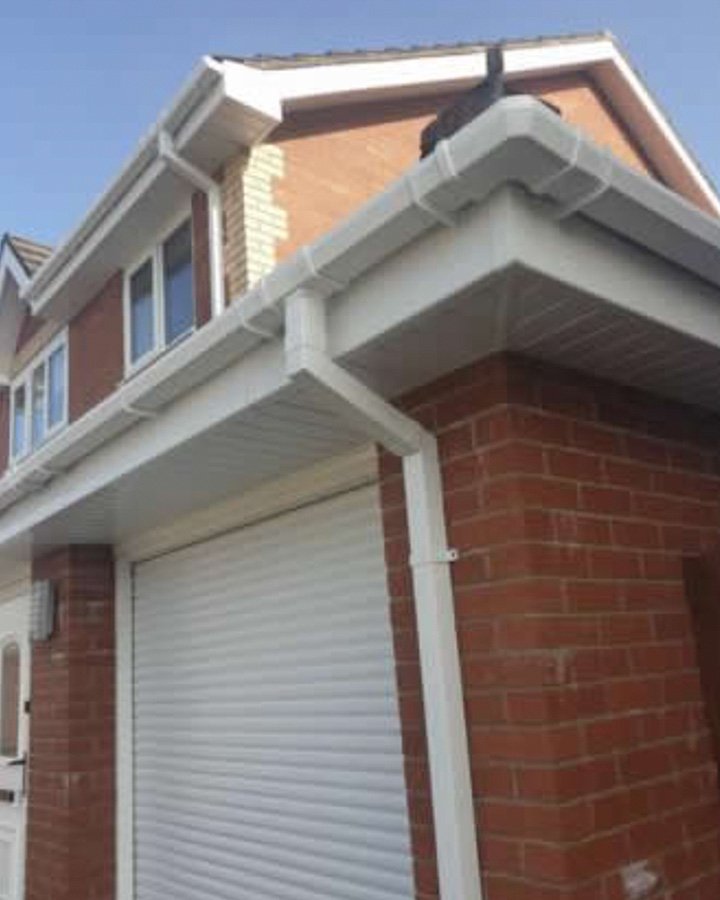 The fascia supports the bottom row of roof slates or tiles and holds the guttering. Farington Roofing can replace degraded timber fascia, over-cap existing fascia, use colour to co-ordinate with windows and door systems and create individual and traditional roof styles. 